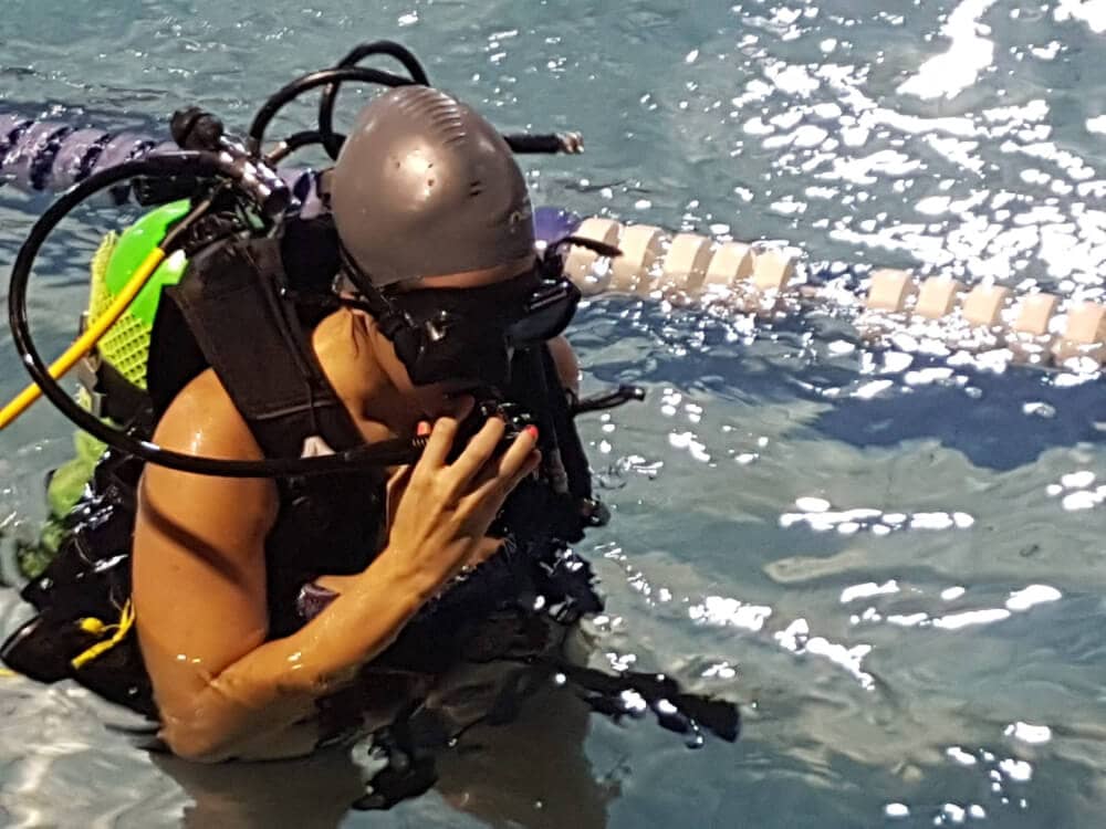 seguridad en nuestros cursos de buceo en Santiago