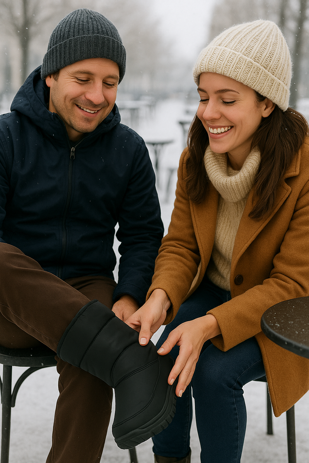BOTAS DE NIEVE CON VELCRO