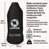 Bolso Seco Mochila Lenguado 80 LTS Cabosub