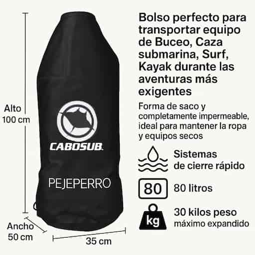 Bolso Seco Pejeperro 80 LTS Cabosub