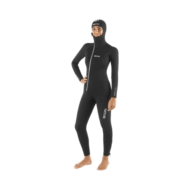 Traje de neopreno 7 mm para buceo mujer Seac Club Lady con capucha