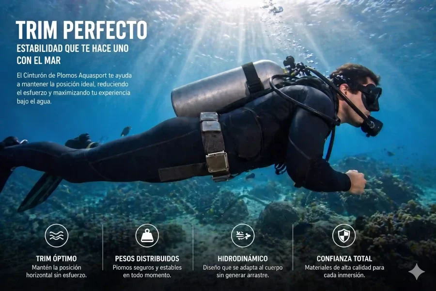 Cinturón de Plomos Aquasport