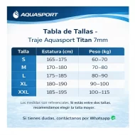 Traje de Buceo Aquasport Titan 7mm