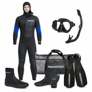 Pack Buceo Profesional Aqua Sport Titan 7mm + Equipo Full