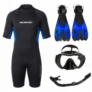 Pack Snorkeling Caribe Aquasport | Traje, Máscara, Snorkel y Aletas