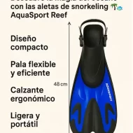 Pack Snorkeling Caribe Aquasport | Traje, Máscara, Snorkel y Aletas