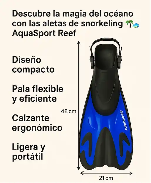 Pack Snorkeling Caribe Aquasport | Traje, Máscara, Snorkel y Aletas