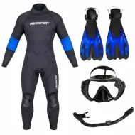 Pack Snorkeling Aquasport Wave con traje, máscara y aletas