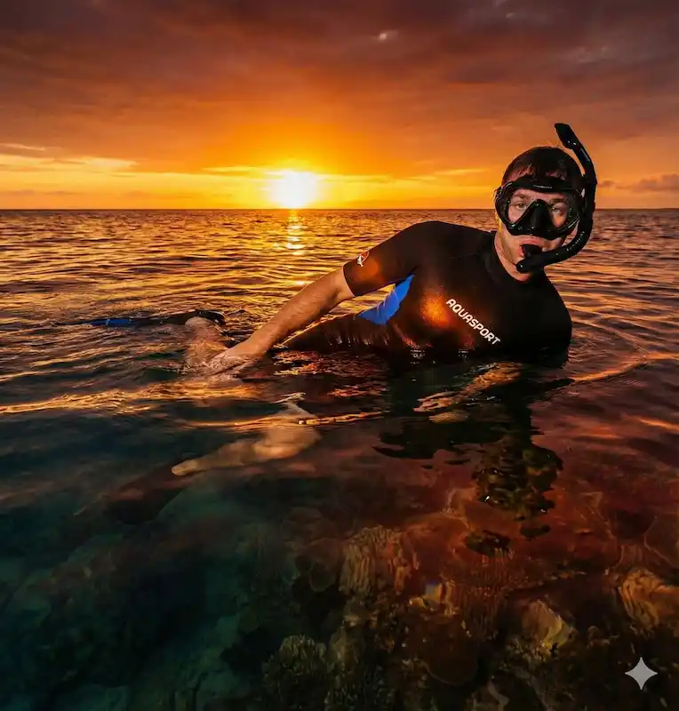Pack Snorkeling Caribe Aquasport | Traje, Máscara, Snorkel y Aletas