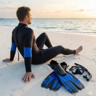 Pack Snorkeling Aquasport Wave con traje, máscara y aletas