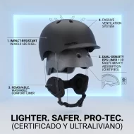 Casco Nieve Pro-Tec – Certificado y Ultraliviano